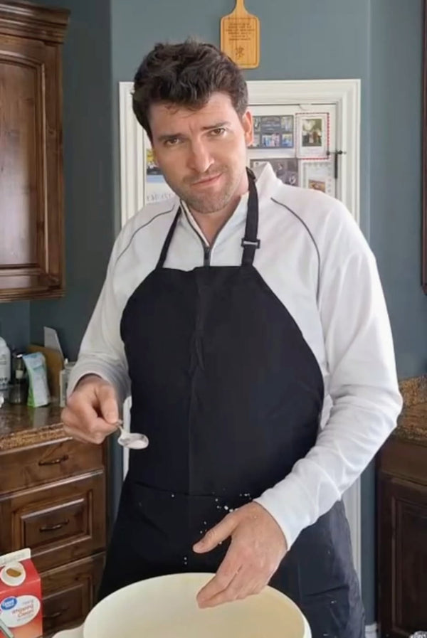 Adam in a Freely Sweet apron